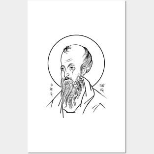 The Face of the Apostle | Paul the Apostle | Solid White Posters and Art